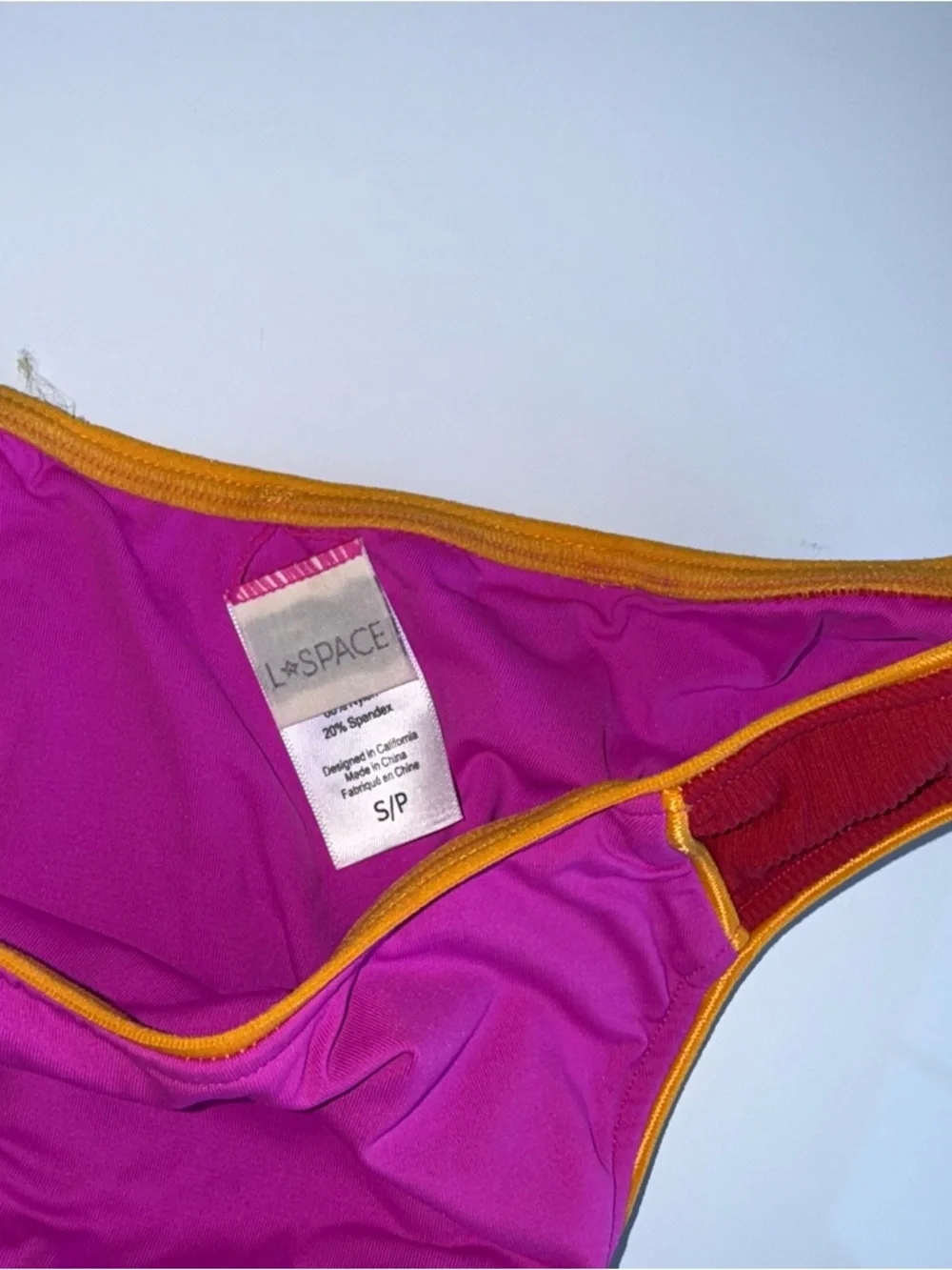 L*SPACE Missy top high cut high waist Miami Beach vacation two piece swimsuit S - Picture 6 of 8